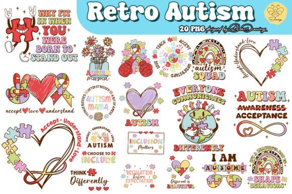 Autism Bundle SVG Bundle: Graphics for T-Shirt Designs