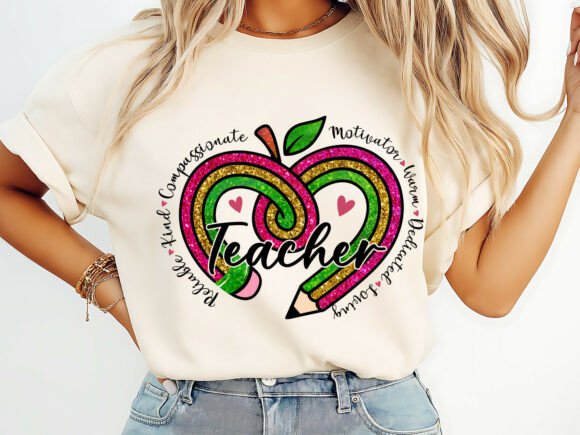 Colorful Rainbow Teacher Funny T-Shirt Graphics