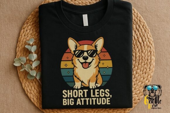 Corgi Short Legs Big Attitude Funny Graphics