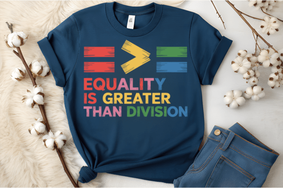 Equality is Greater Than Division Vector Graphics