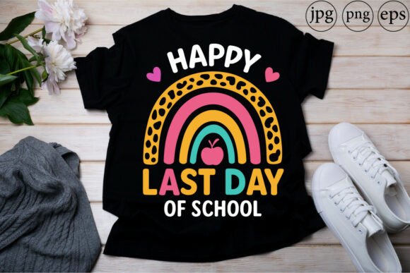 Happy Last Day of School Rainbow Graphics