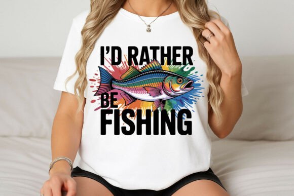I d Rather Be Fishing Graphic