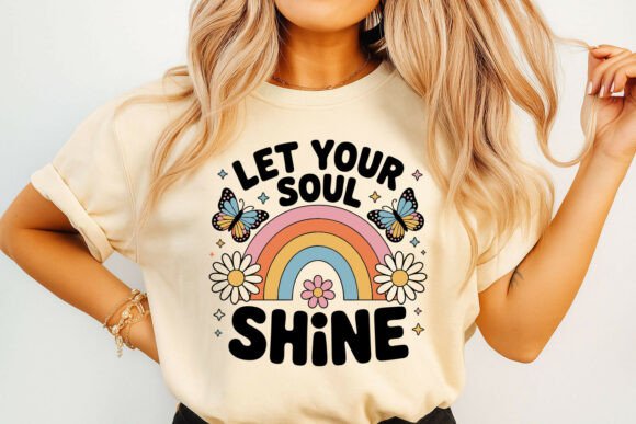 Let Your Soul Shine Motivational Design Graphics