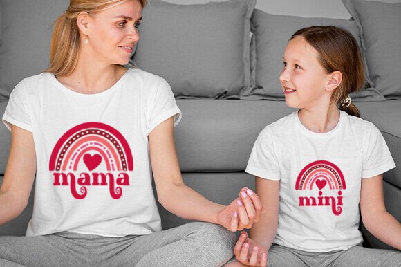 Mama, Mini SVG: Rainbow-Themed Graphics