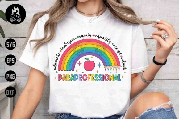Paraprofessional Rainbow SVG, Equity Svg