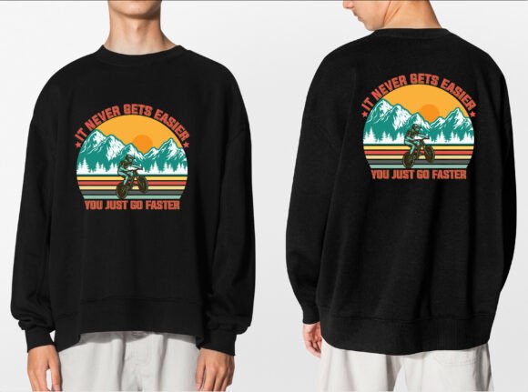 Rainbow Bicycle T-shirt Design