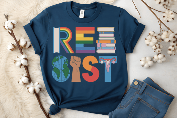 Resist Protest LGBTQIA Equality Symbol Graphics