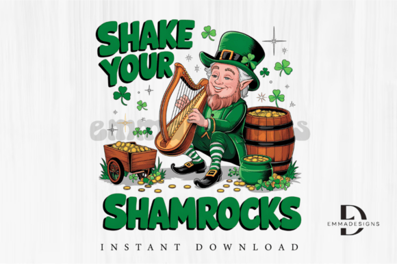 Shake Your Shamrocks PNG, St Patrick’s Graphics