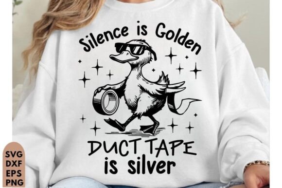 Silence is Golden SVG for T-Shirt Designs