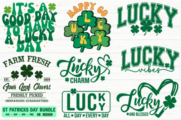 St. Patrick's Day Quotes Bundle SVG PNG