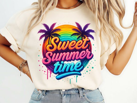 Sweet Summer Time T-Shirt Design – Graphics & T-Shirt Designs