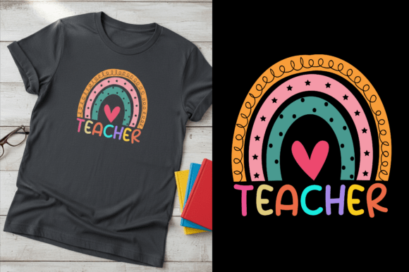 Teacher Rainbow T-shirt