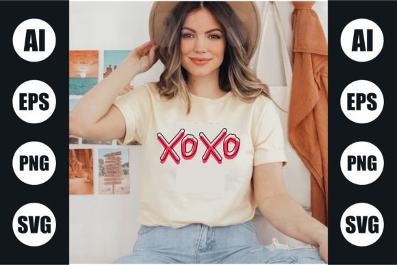 Valentine's Day XoXo T Shirt Design Graphics