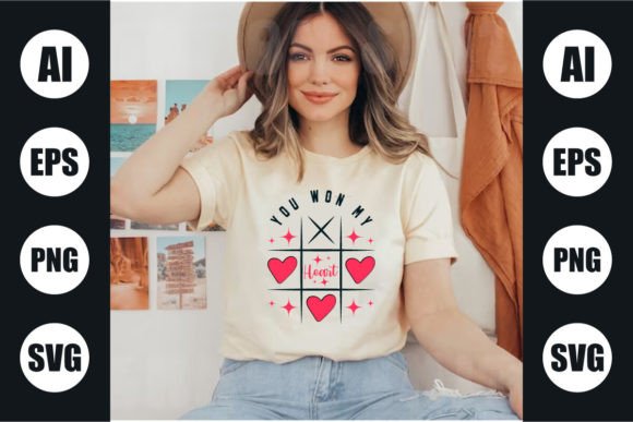 You Won My Heart Valentine's Day Shirt Graphics Freebies